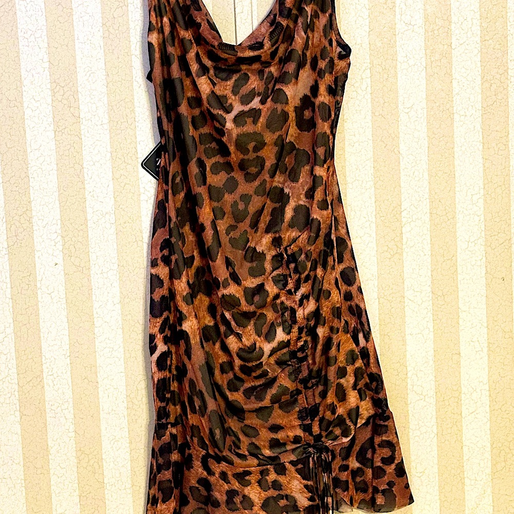 Leopard print chemise lingerie - Picture 2 of 12